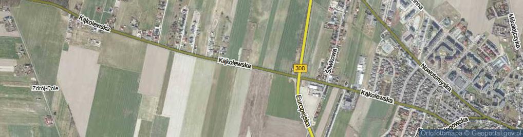 Zdjęcie satelitarne Kąkolewska ul.
